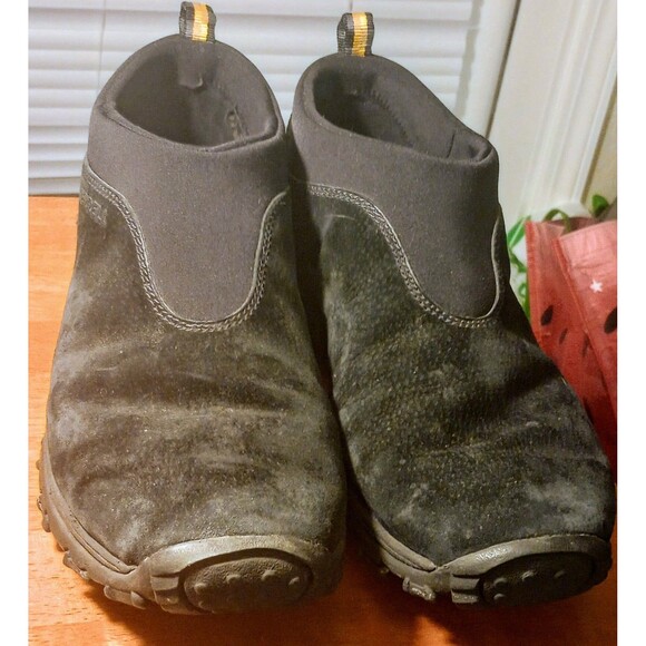 Merrell Jungle Moc Slip-On Shoes Black Suede Men’s Size 12 - Picture 2 of 6